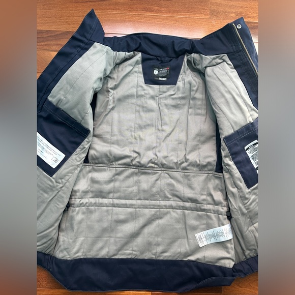 New Mens Carhartt 102182 Full Swing Fire Resistant Work Coat Jacket XL Tall - Picture 4 of 8